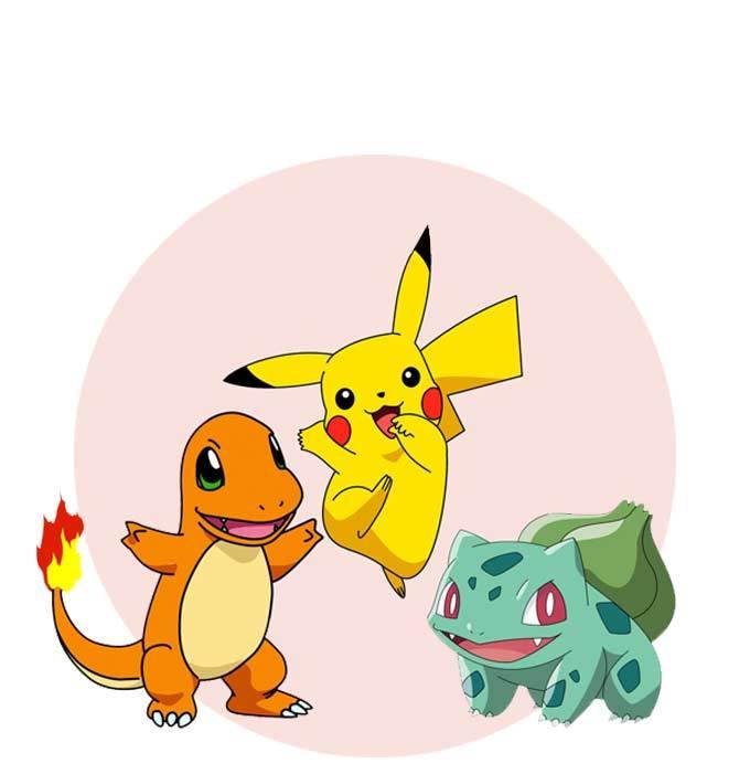 Pokémon Badge Holder, Pikachu, Charmander, Gengar, Bulbasour