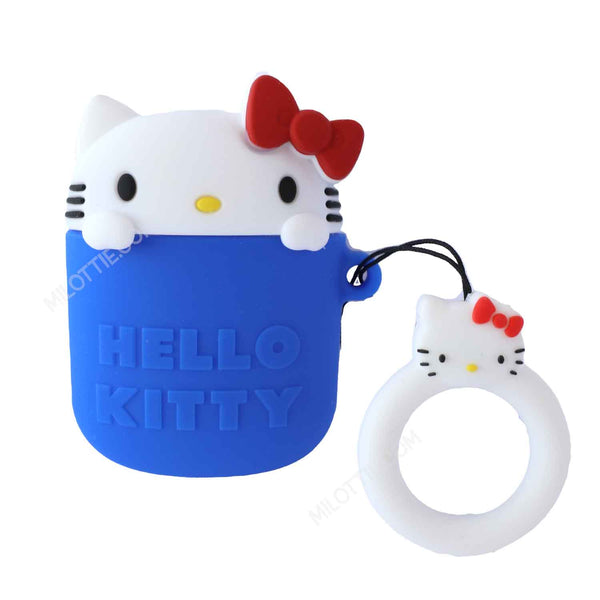 Peaking Hello Kitty Apple Airpods Case