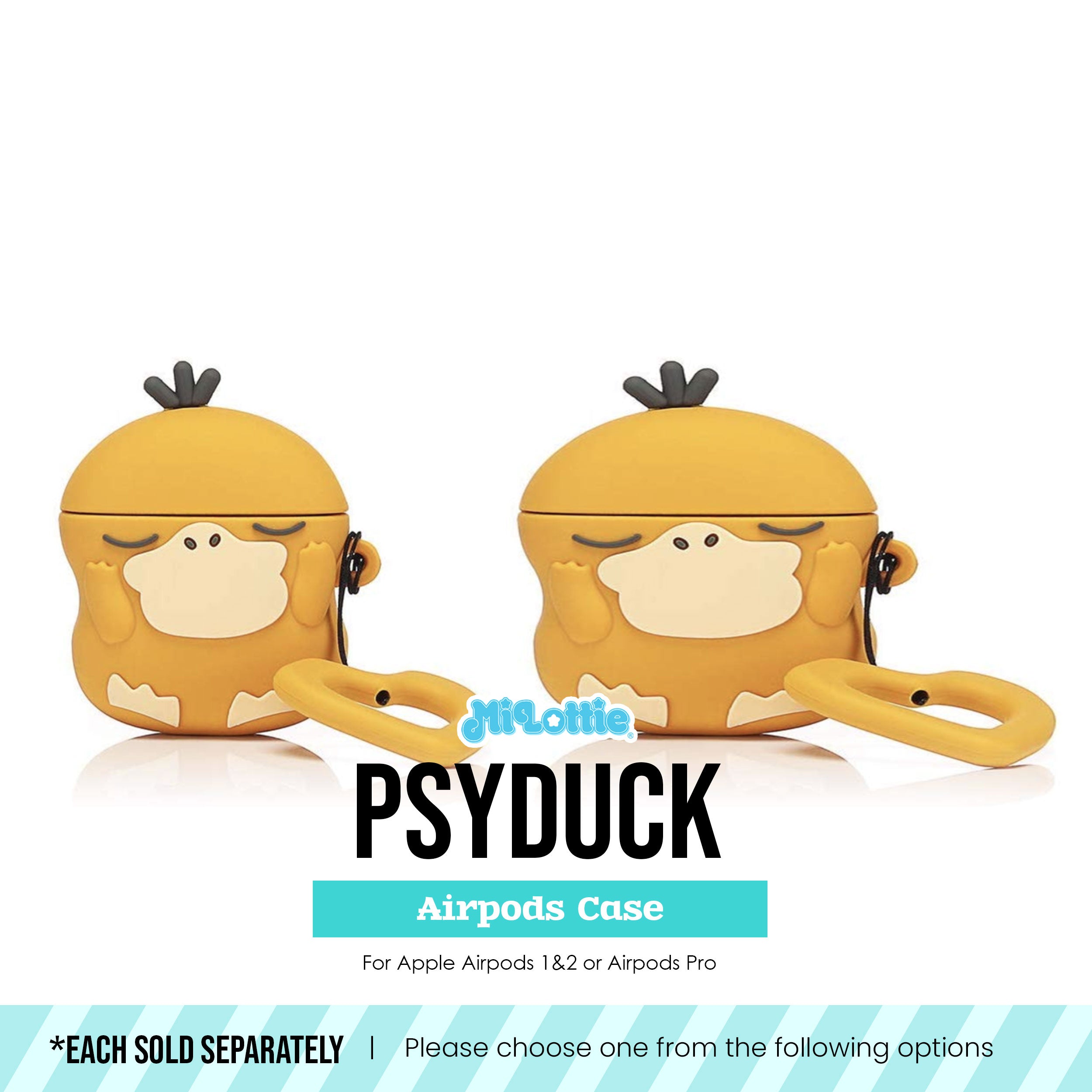 Psyduck w/heart ring Pokemon Airpods Case