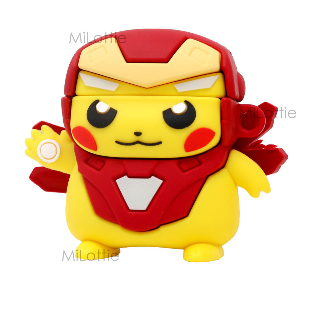 Pikachu in Iron man costume Pokemon Airpods Case
