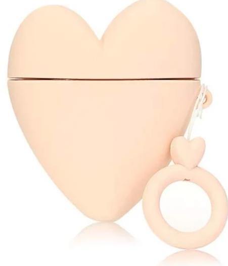Buy pink Heart Apple Airpods Case