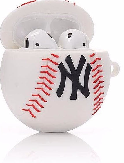 Mlb New York Yankees Apple Airpods Pro Compatible Silicone Battery