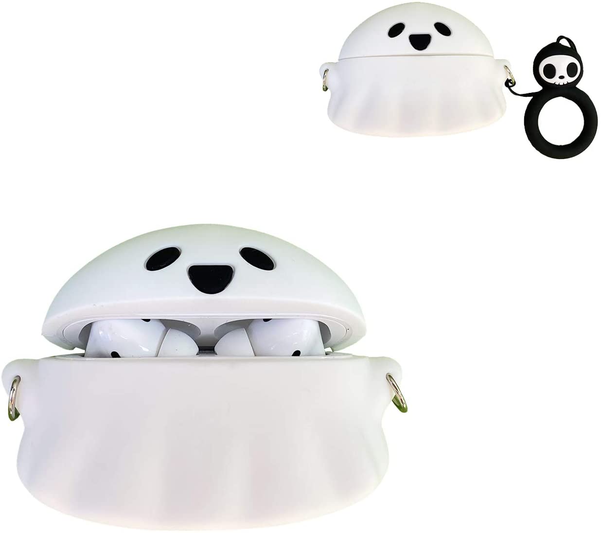 White Ghost Airpods Case