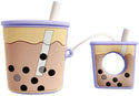 Bubble Tea, Milk Tea Purple Airpods Case