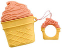 White Ice Cream Cone Apple Airpods Case - Lottemi