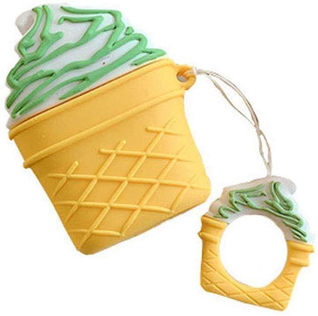White Ice Cream Cone Apple Airpods Case - Lottemi