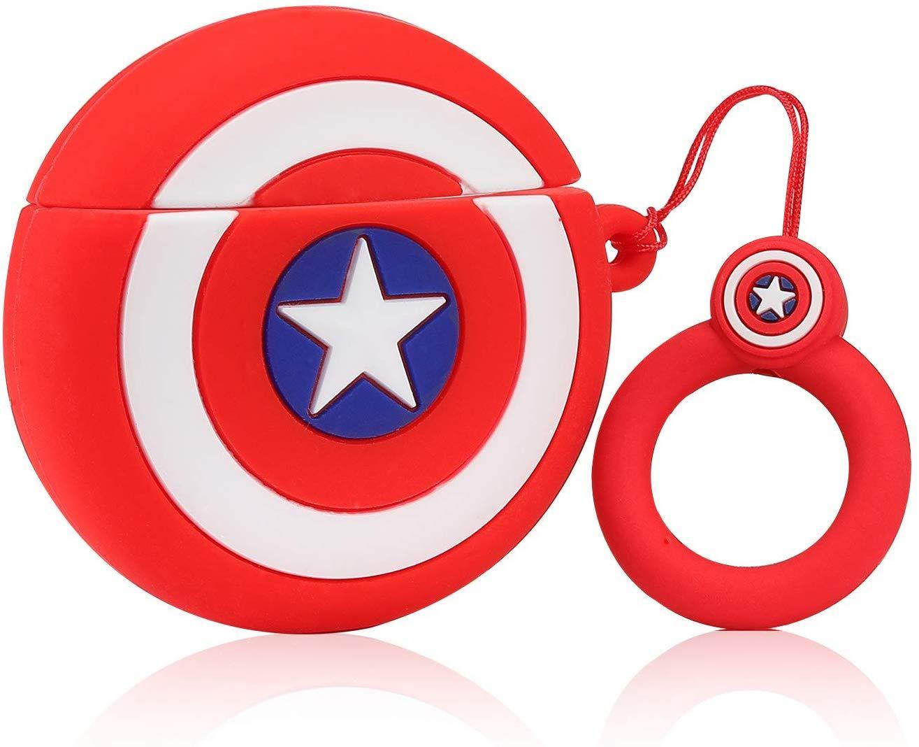 Captain America Shield Apple Airpods Case - Lottemi