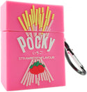 pink pocky sticks airpds case - Milottie