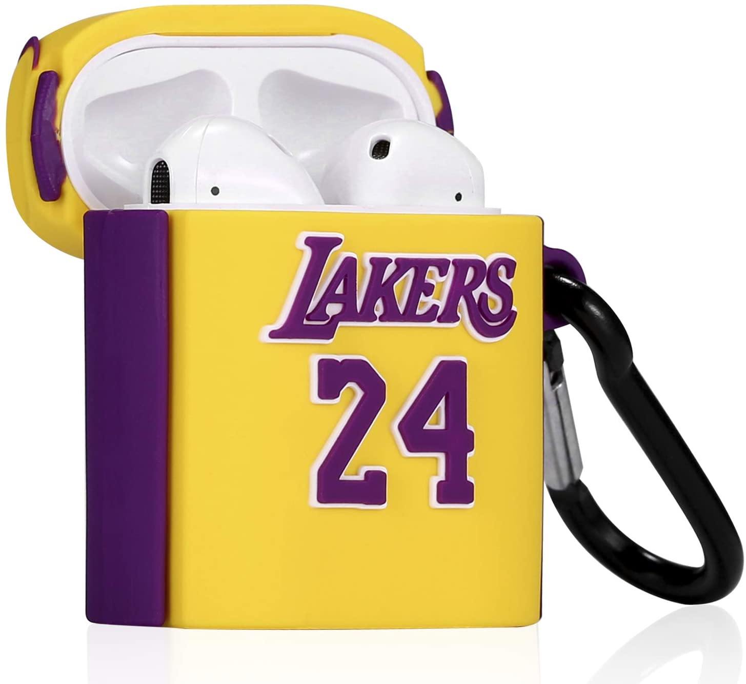 Kobe Bryant Gold Lakers Jersey Apple Airpods Case - Lottemi