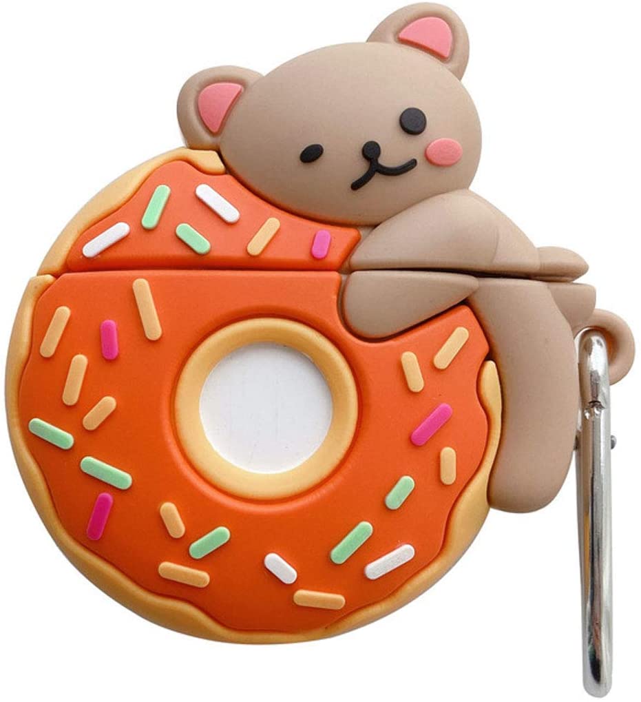 Bear Hugging Donut Airpods Case