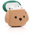 Fluffy Teddy Bear Dog With Hat Apple Airpods Case - Lottemi