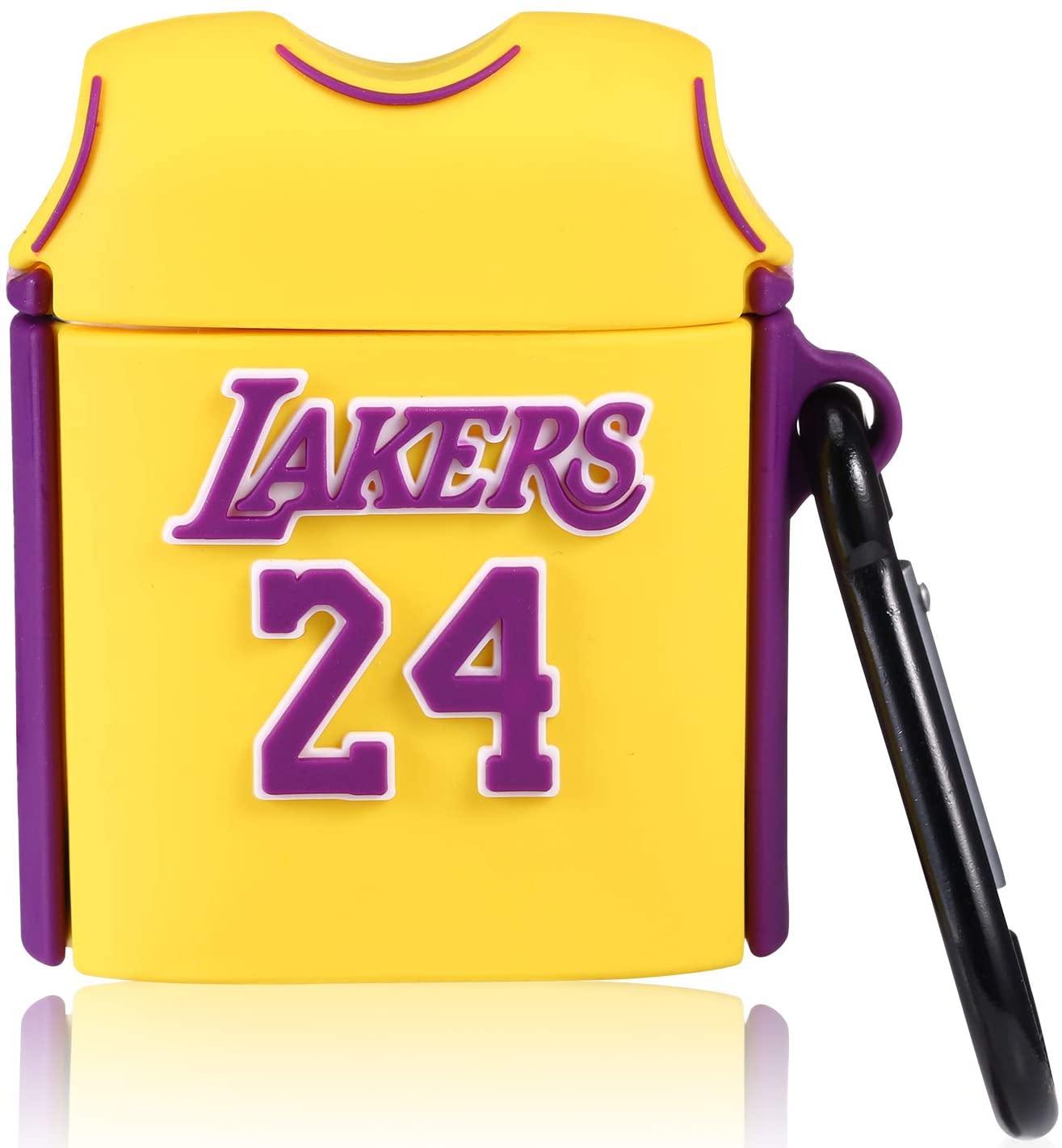 Kobe Bryant Gold Lakers Jersey Apple Airpods Case - Lottemi