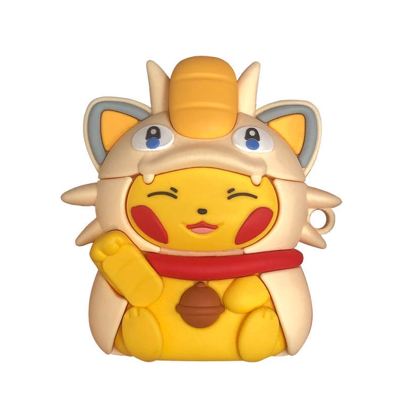 Pikachu in Meowth costume airpods case - Milottie