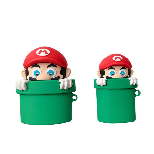 Super Mario in Green Pipe Apple Airpods & AirPods Pro Case - 0