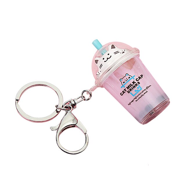 Boba Cat Drink Assorted Key Chain - 0
