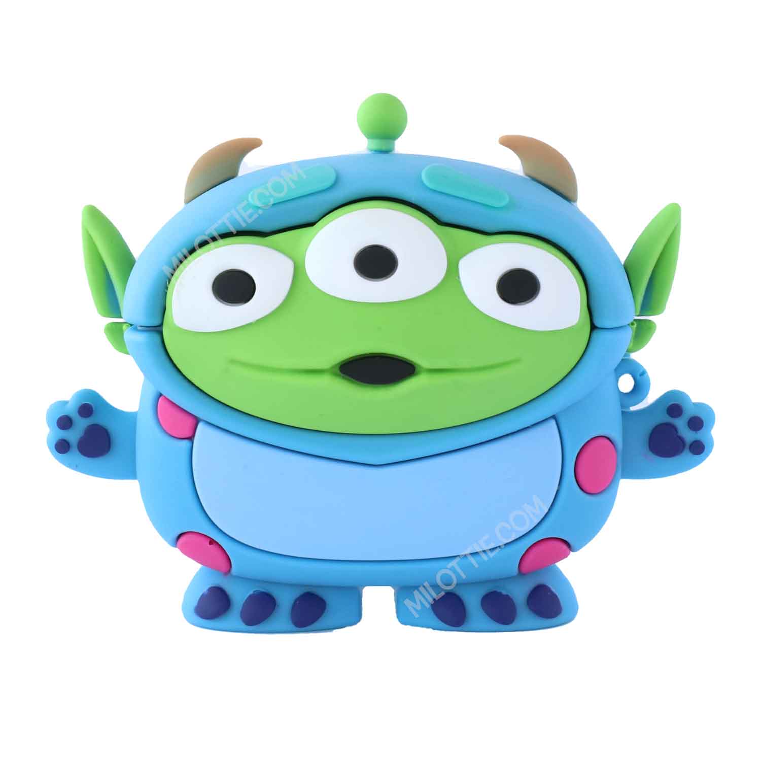 Toy Story Alien in Sulley Monster Costume Airpods Case - 0