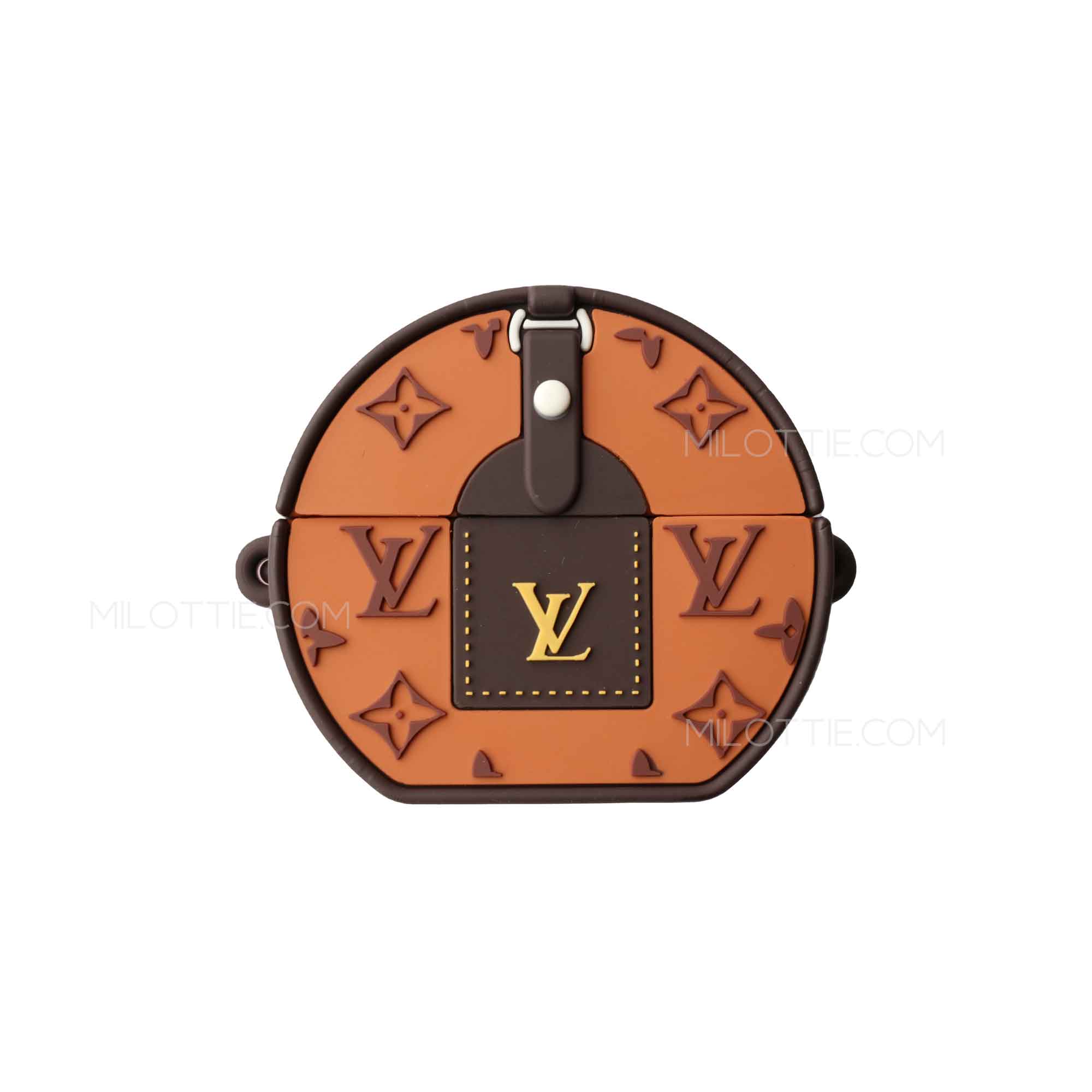 brown round LV handbag case - Milottie