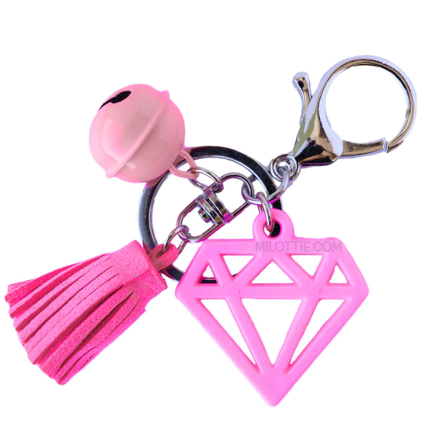 Buy magenta Diamond Charms Assorted Key Chain