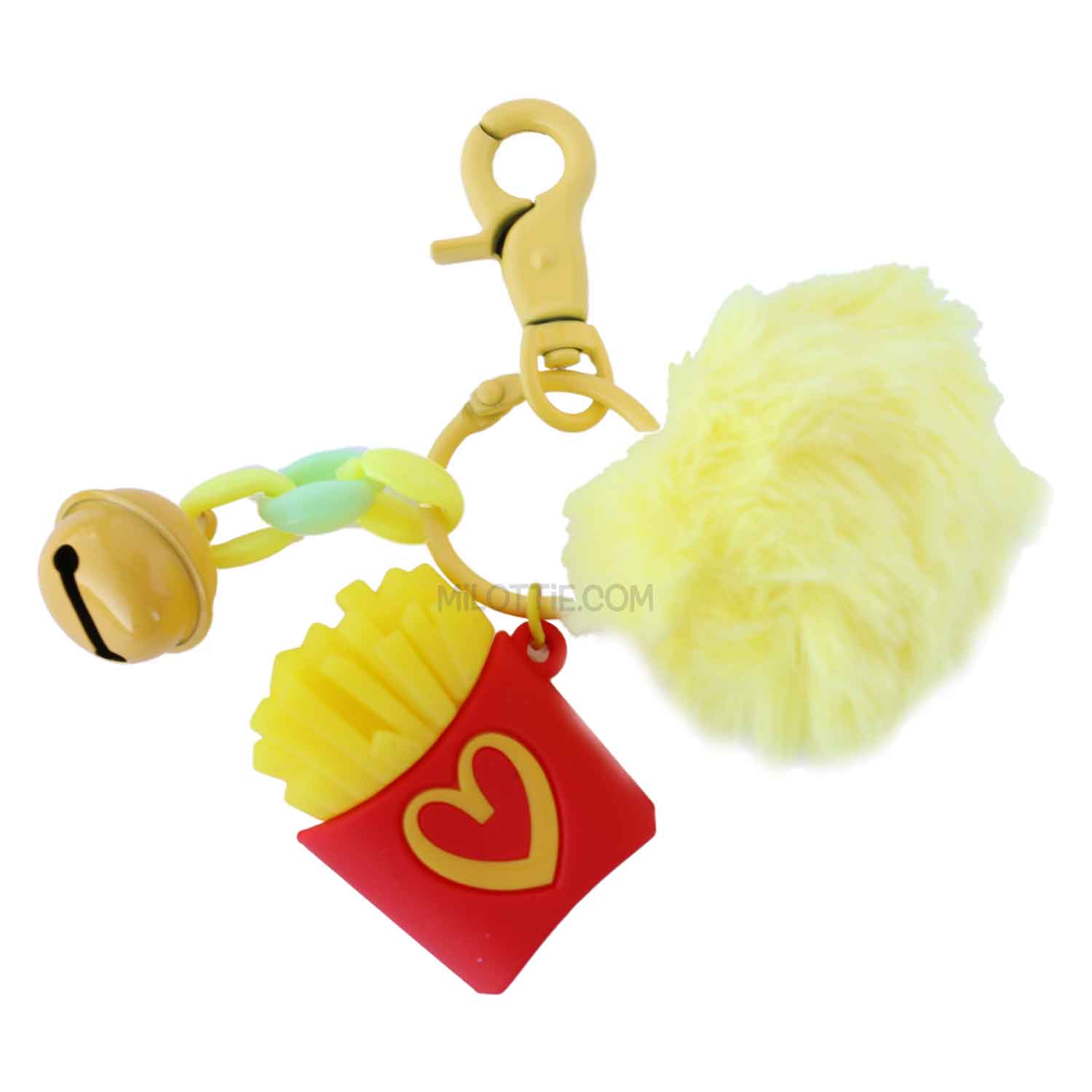 french fries charms key chain