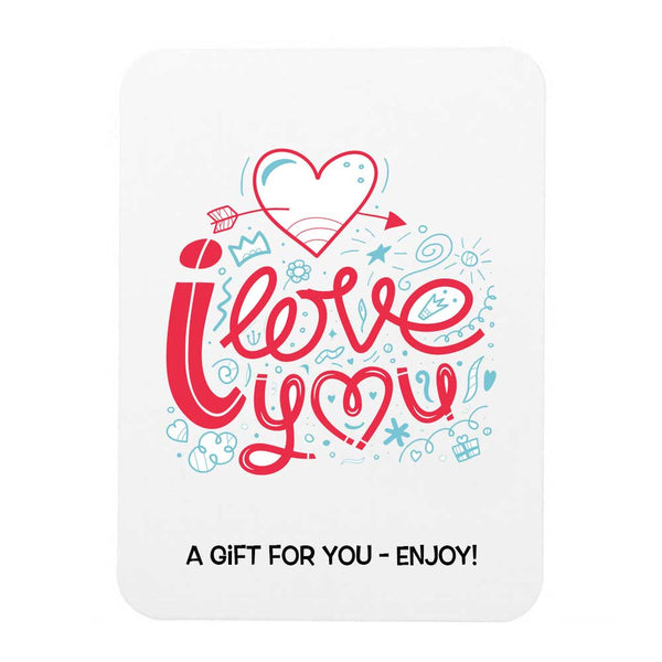 I Love You Doodle Card