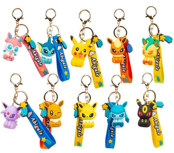 Eevee Evolution Pokemon Assorted Key Chain