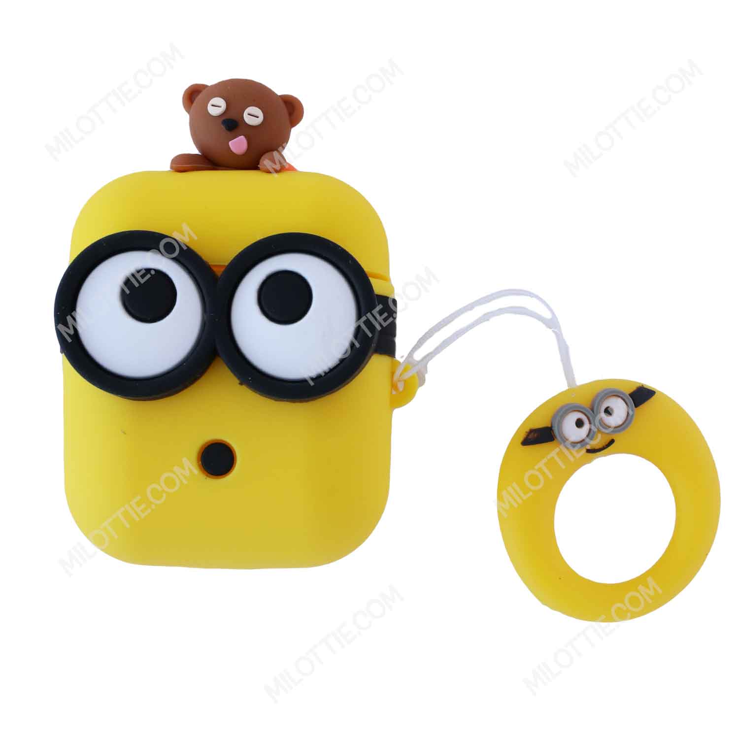 Minion with Teddy Bear Despicable Me Airpods Case-1