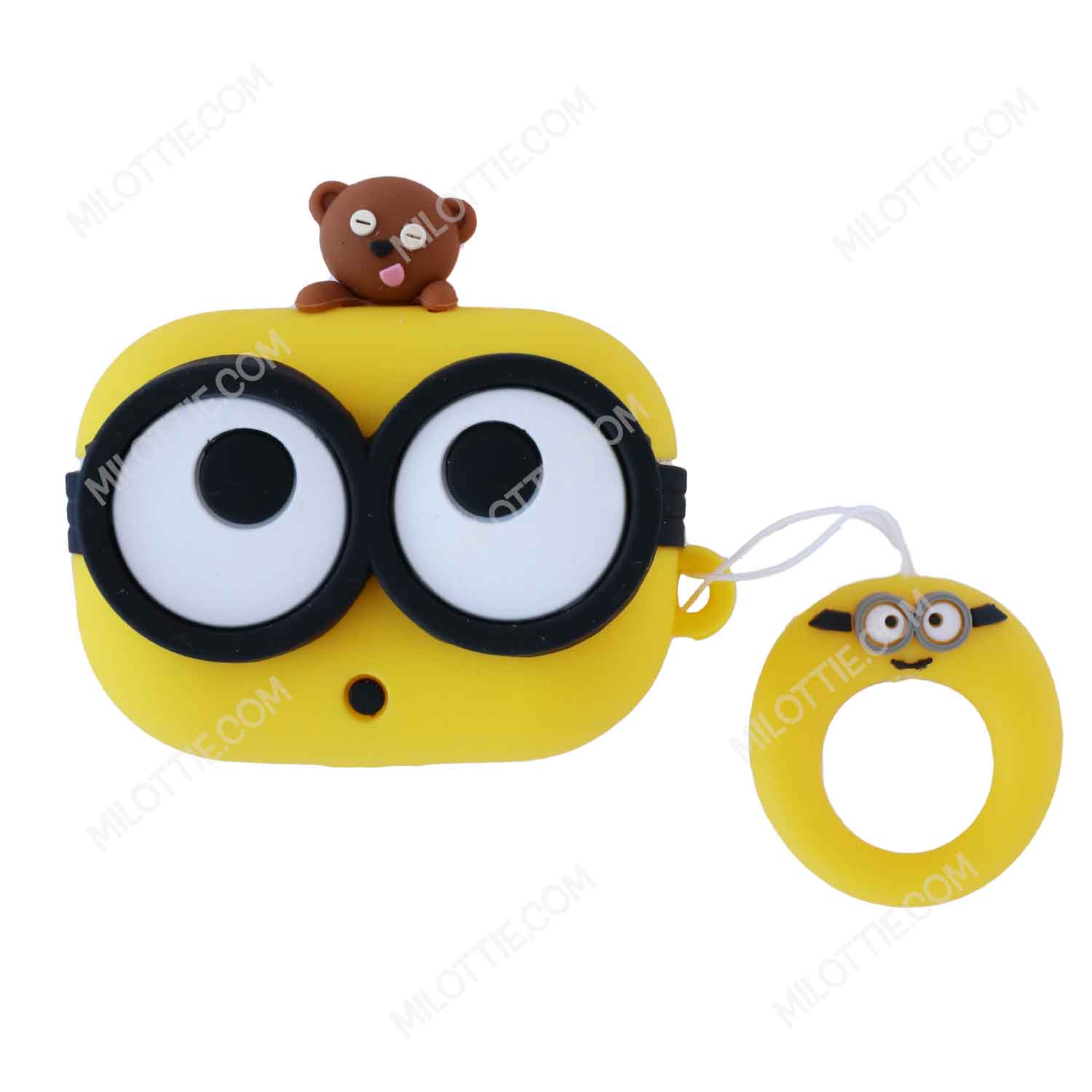 Minion with Teddy Bear Despicable Me Airpods Case - 0