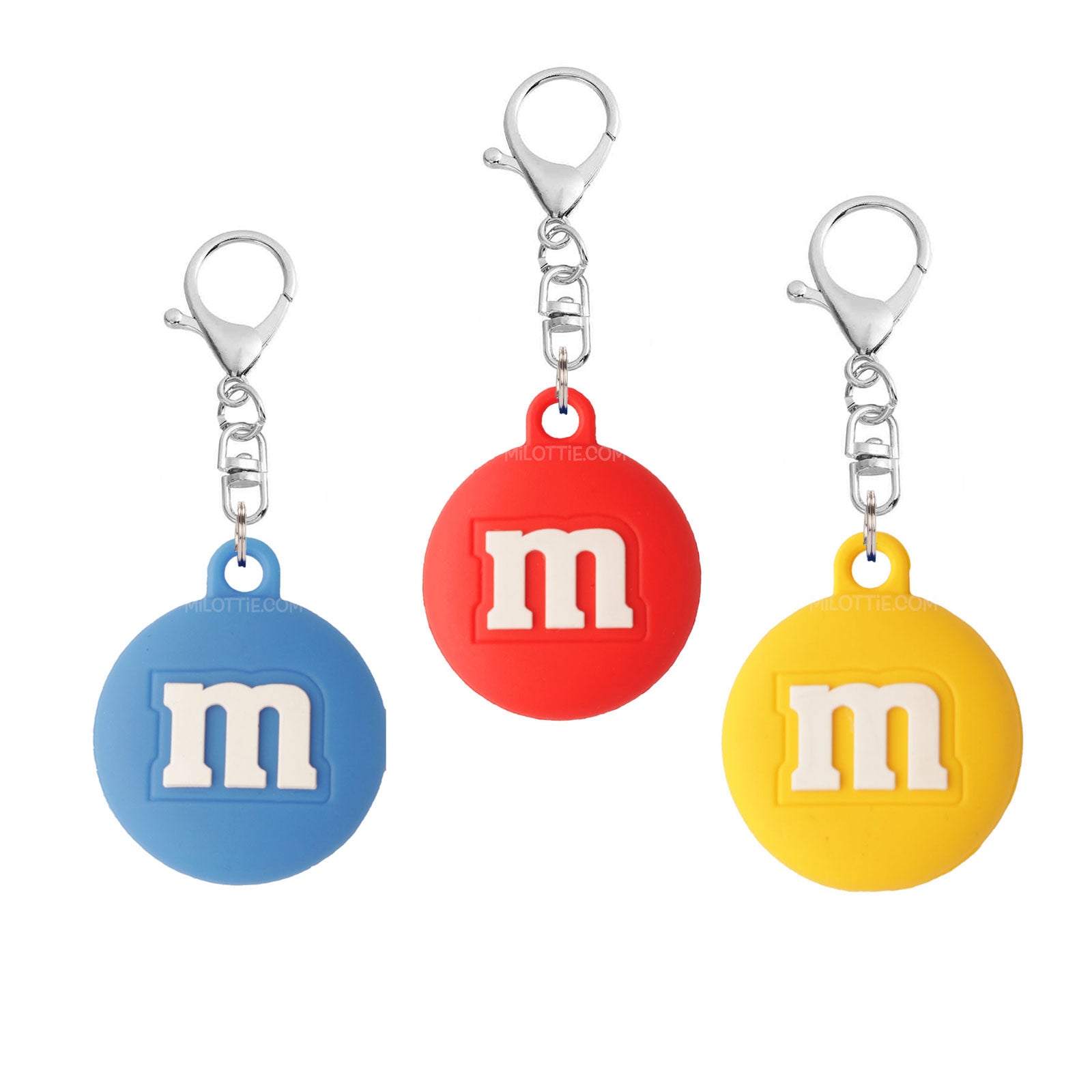 M&M Candy Assorted AirTag Case Key Chain-1