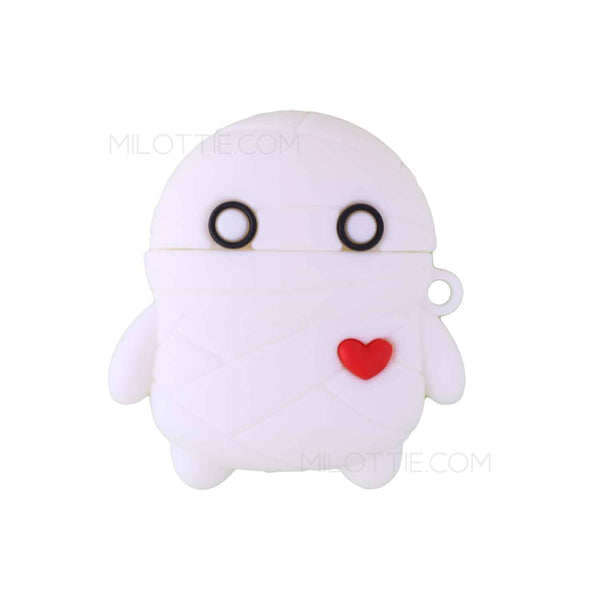 White Mummy Apple Airpods Case