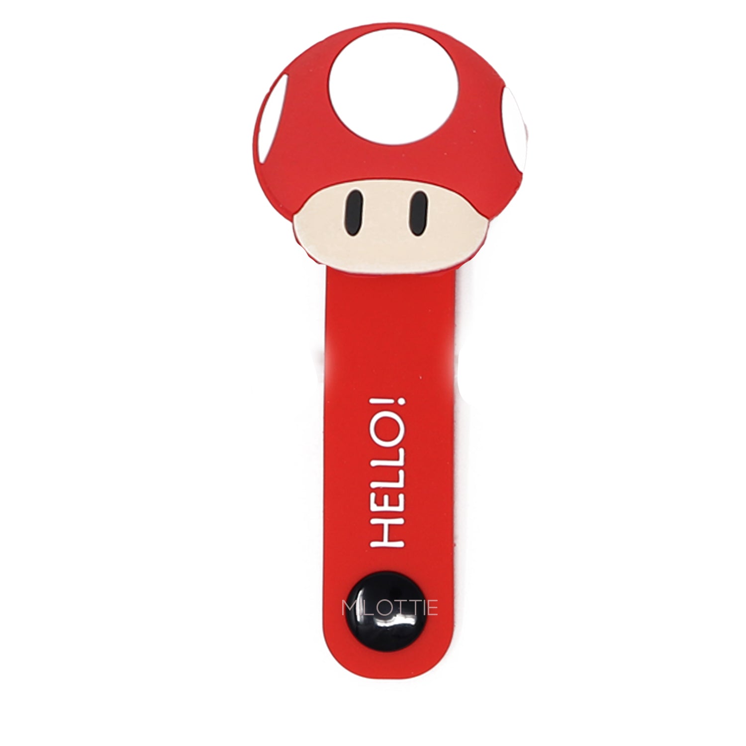 Power Up Mushroom Snap Button Cable Organizer