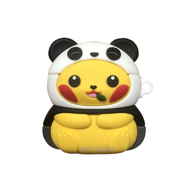 Pikachu in Panda costume Airpods Case