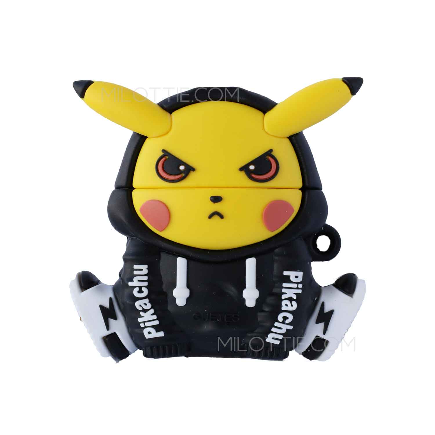 Pikachu in Black Jacket Pokemon Airpods Case