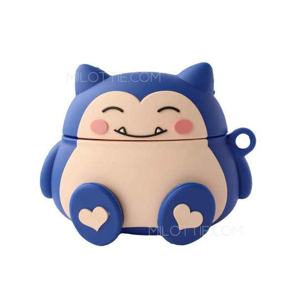 Smiling Snorlax Pokemon Apple Airpods & AirPods Pro Case